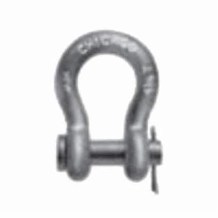 Class 1 Anchor Shackle, 85 Ton Load, 1 In, 118 In Round Pin, Hot Dipped Galvanized, 21150 5